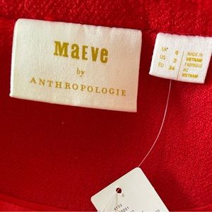 Maeve Anthropologie Textured Peacoat